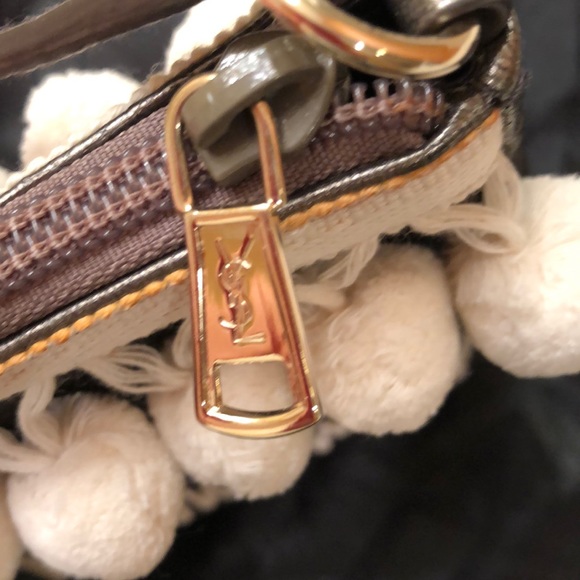 Yves Saint Laurent Pewter Leather Bag - Picture 4 of 13